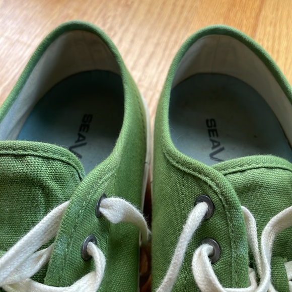 SeaVees Monterey Cactus Green Platform Sneaker Cotton Canvas Size 8 - Picture 5 of 5